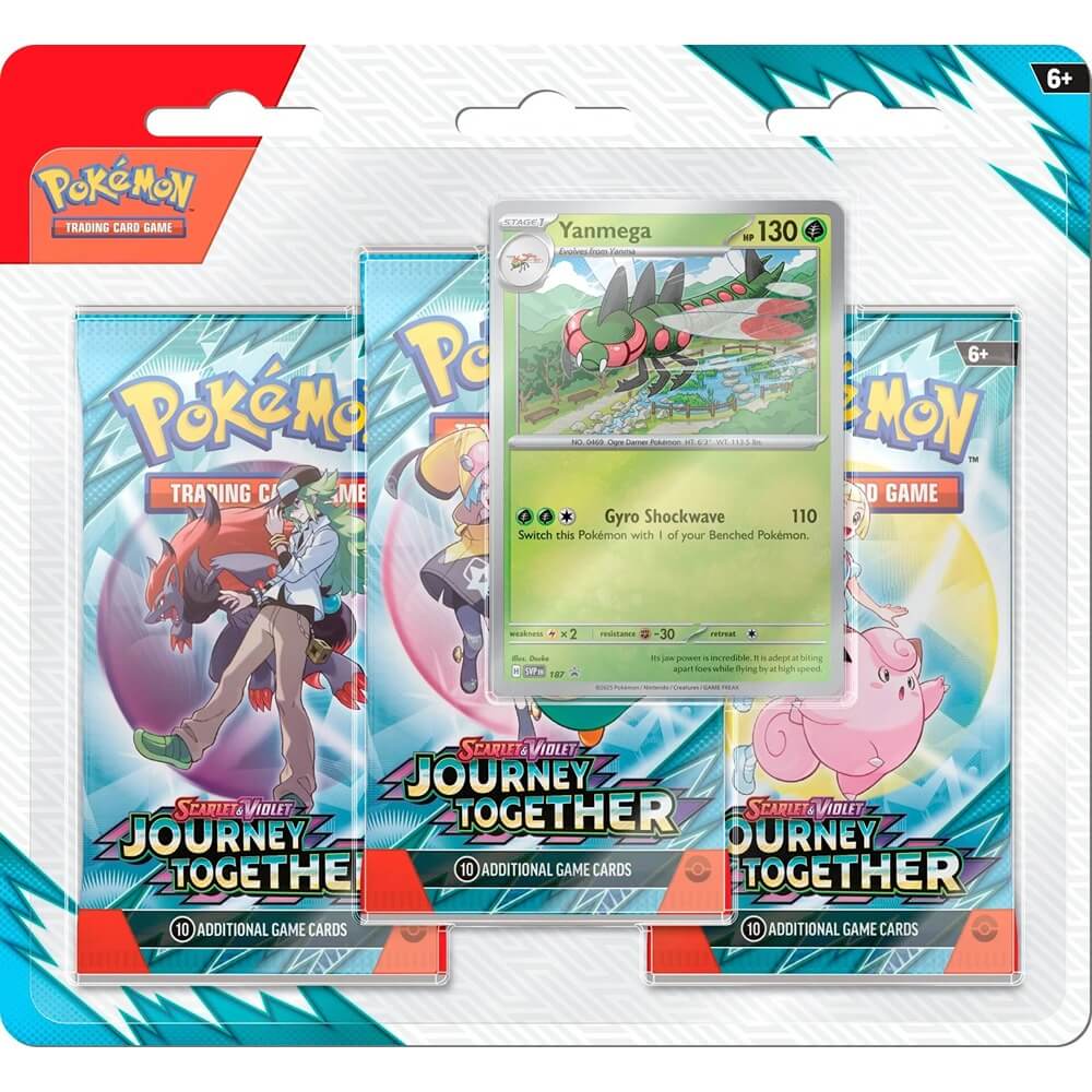 🔥2026 Christmas Gift🎄: Scarlet & Violet - Journey Together Three-Booster Pack Blister (Yanmega)