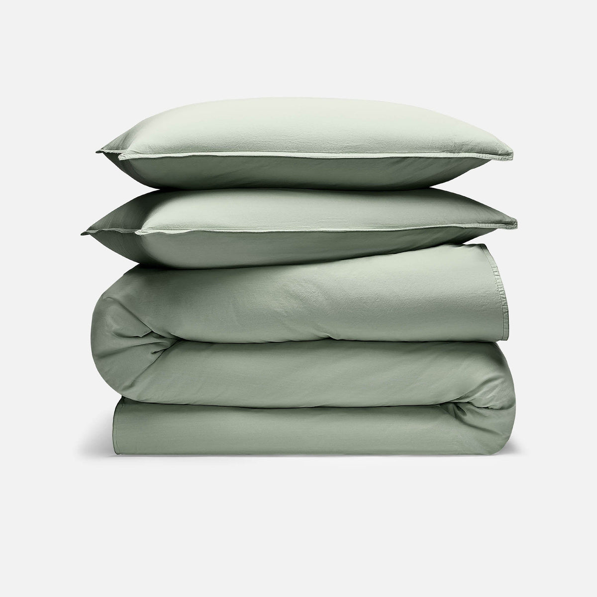 Washed Classic Percale Duvet Set