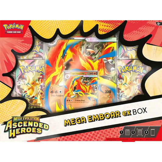 🔥2026 Christmas Gift🎄: Mega Evolution - Ascended Heroes Mega Emboar ex Box