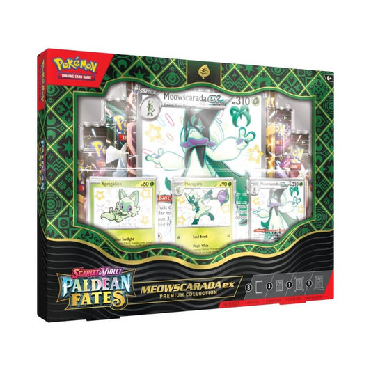 🔥2026 Christmas Gift🎄: Scarlet & Violet - Paldean Fates Premium Collection Box (Shiny Meowscarada ex)